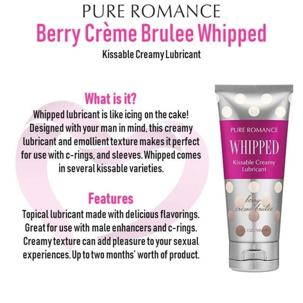 Whipped berry creme brulee